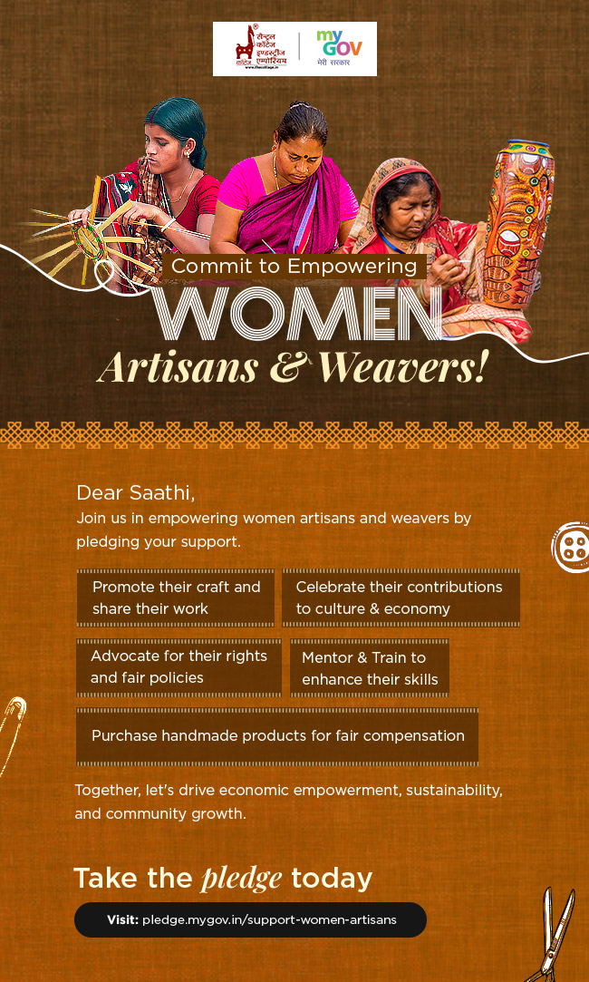 pledge to support women artisans and weavers